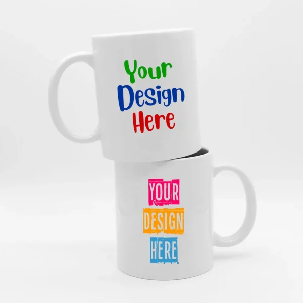 Bespoke White Mugs:<br>Design & Personalise Your Own Mug