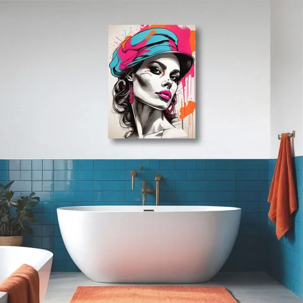 Limited Edition:<br>'Pop Art' Female 02<br>(24"x30" Canvas) - Image 5