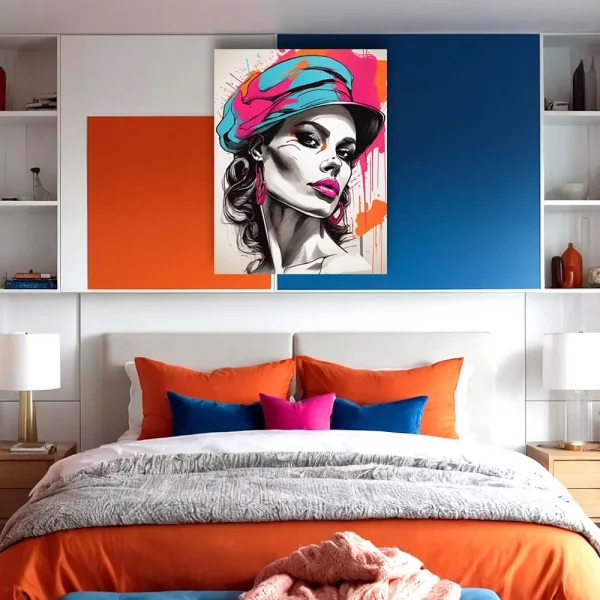 Limited Edition:<br>'Pop Art' Female 02<br>(24"x30" Canvas) - Image 4