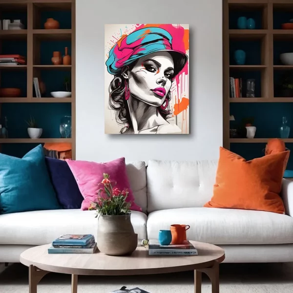 Limited Edition:<br>'Pop Art' Female 02<br>(24"x30" Canvas) - Image 3