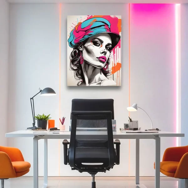 Limited Edition:<br>'Pop Art' Female 02<br>(24"x30" Canvas) - Image 6