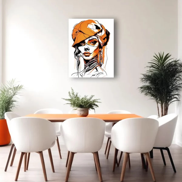 Limited Edition:<br>'Pop Art' Female 04<br>(24"x30" Canvas) - Image 4