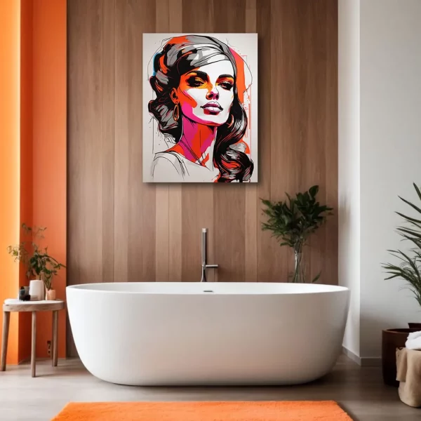 Limited Edition:<br>'Pop Art' Female 05<br>(24"x30" Canvas) - Image 5