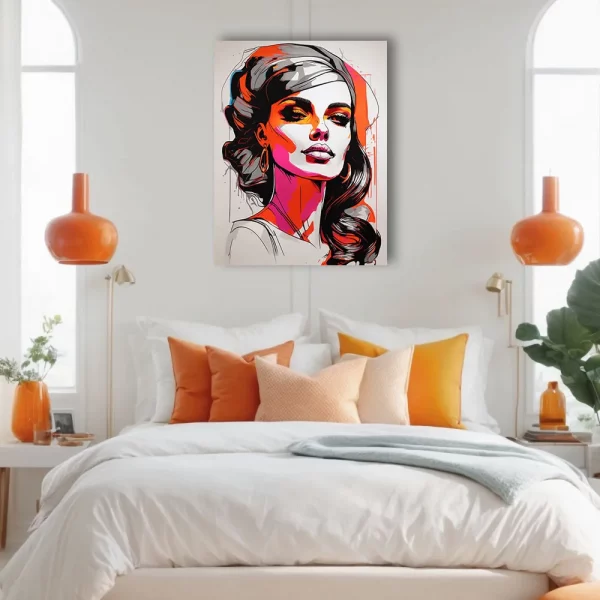 Limited Edition:<br>'Pop Art' Female 05<br>(24"x30" Canvas) - Image 4