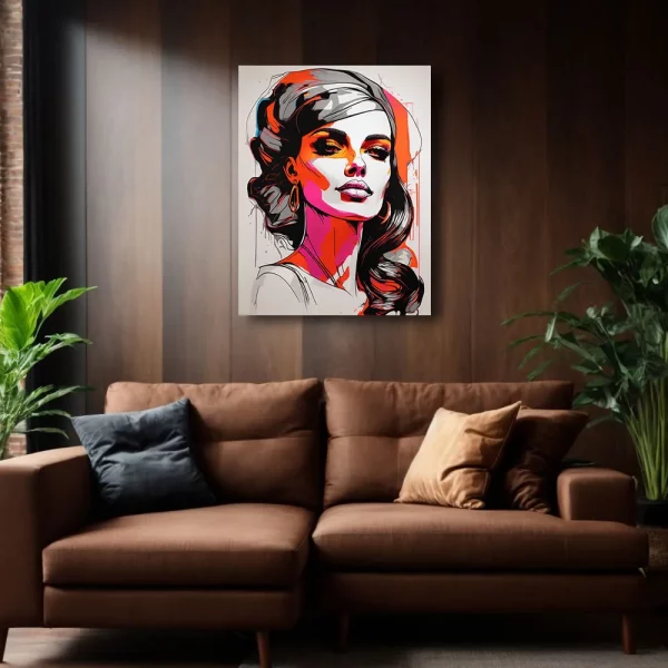 Limited Edition:<br>'Pop Art' Female 05<br>(24"x30" Canvas) - Image 3