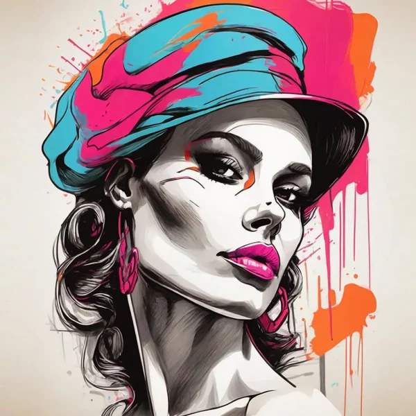 Limited Edition:<br>'Pop Art' Female 02<br>(24"x30" Canvas)