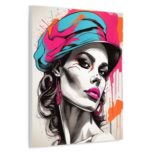 Limited Edition:<br>'Pop Art' Female 02<br>(24"x30" Canvas) - Image 2