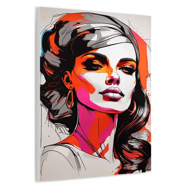 Limited Edition:<br>'Pop Art' Female 05<br>(24"x30" Canvas) - Image 2