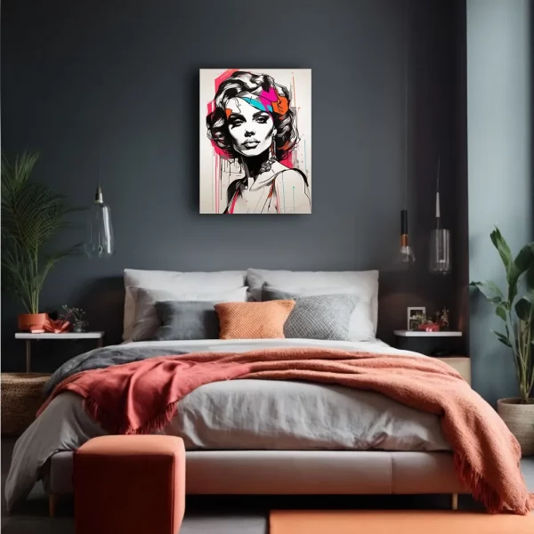 Limited Edition:<br>'Pop Art' Female 01<br>(24"x30" Canvas) - Image 5