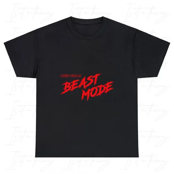 'I Was Born In Beast Mode' (T-shirt) - Image 2