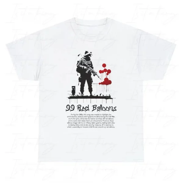 '99 Red Balloons (99 Luftballons)' (T-shirt)