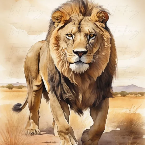 'Lion 04' (Wall Art)