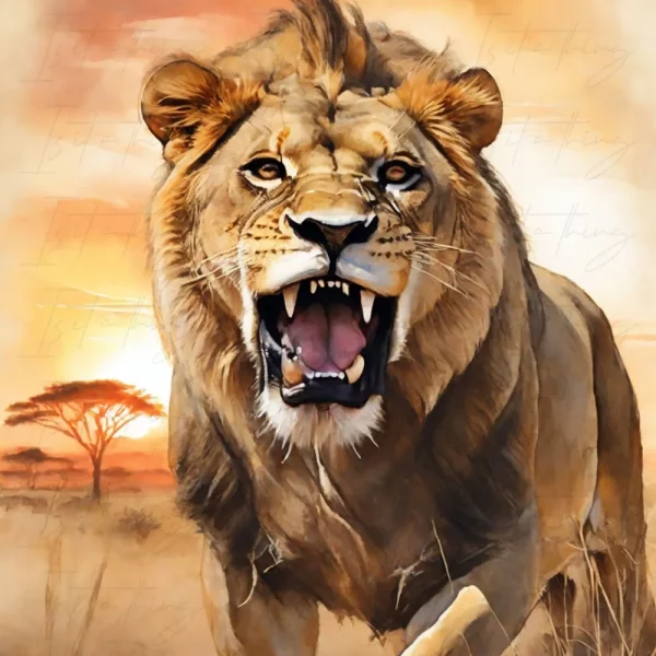 'Lion 02' (Wall Art)