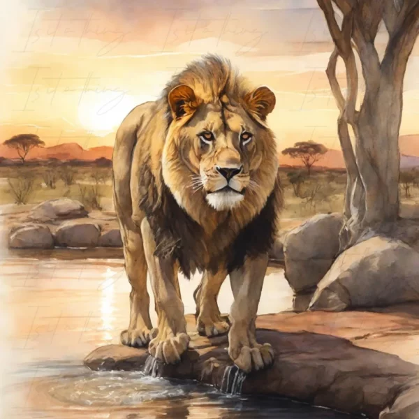 'Lion 01' (Wall Art)