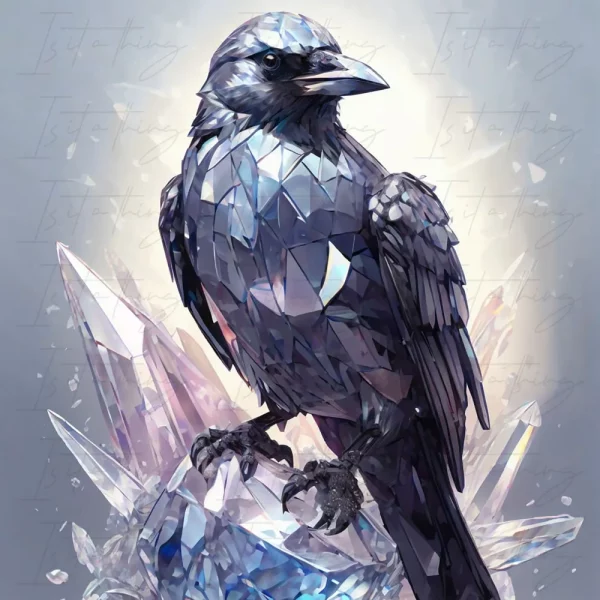 'Crystal Crow' (Wall Art)