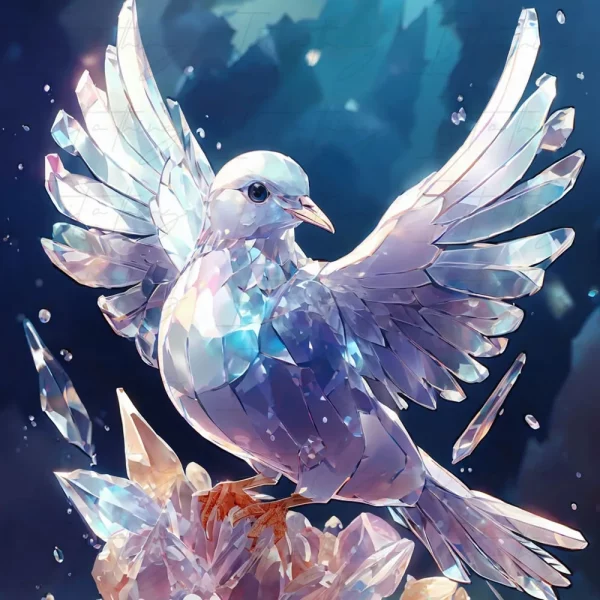 'Crystal Dove' (Wall Art)