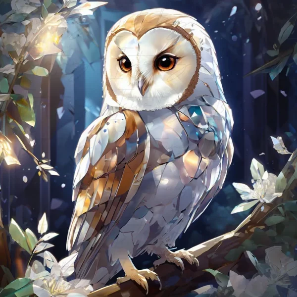 'Crystal Owl' (Wall Art)