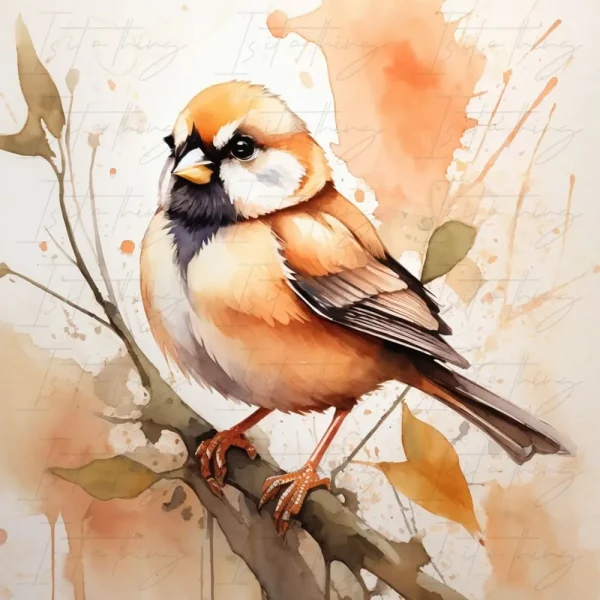'Bearded Tit' (Wall Art)