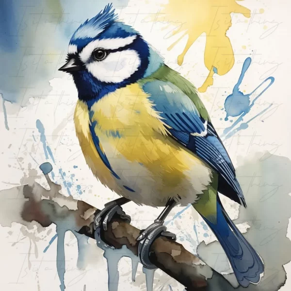 'Blue Tit' (Wall Art)