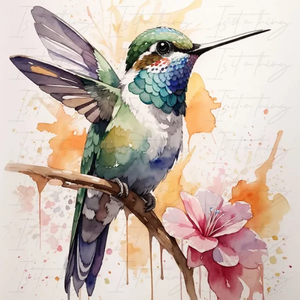 'Hummingbird' (Wall Art)