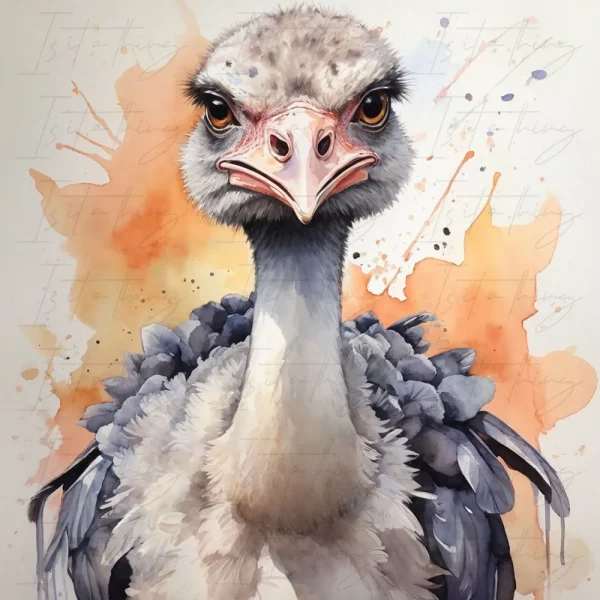 'Ostrich' (Wall Art)