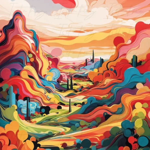 'Rolling Hills' (Wall Art)