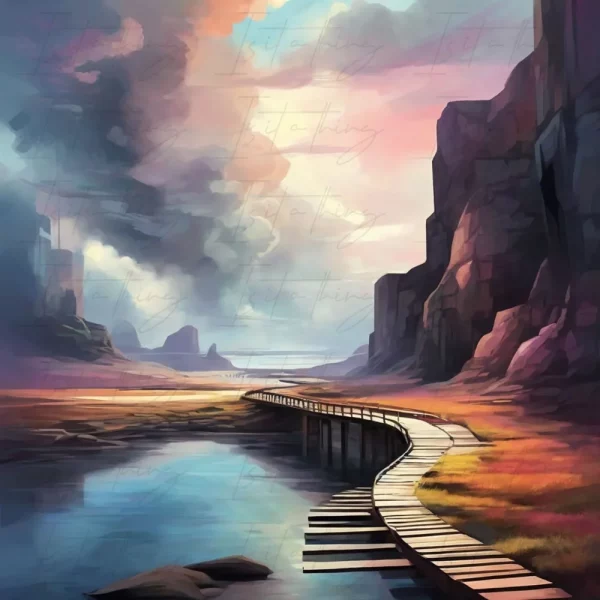 'Halcyon Pathway' (Wall Art)