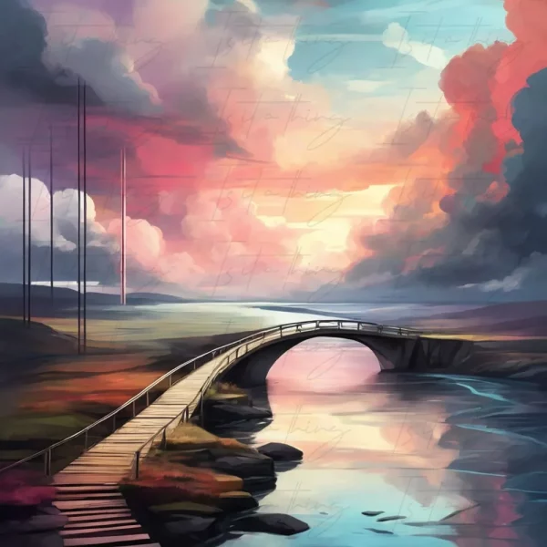 'Serene Crossing' (Wall Art)