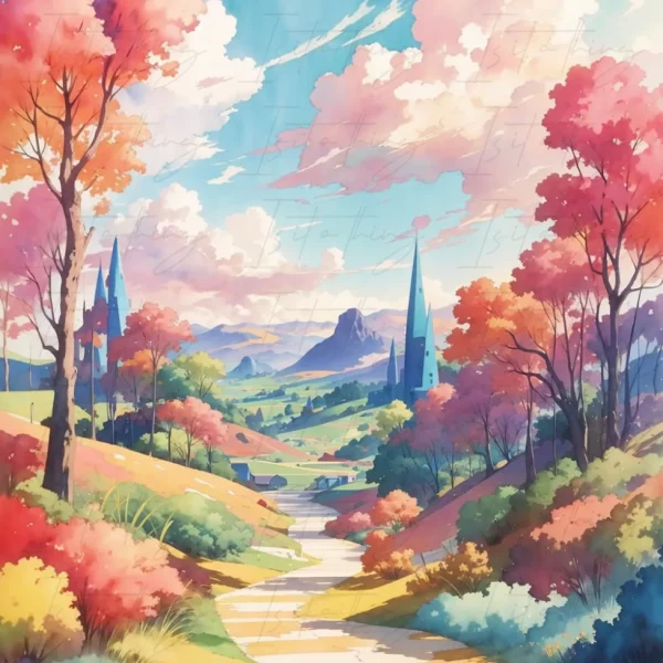 'Tuscan Pathway' (Wall Art)