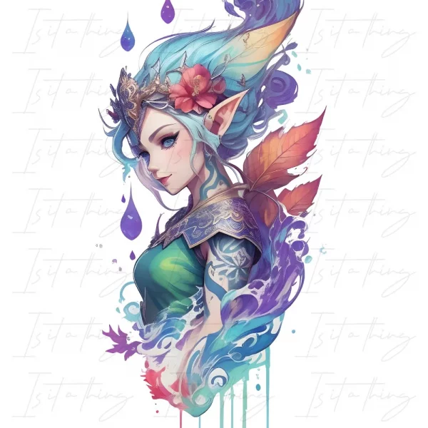'Whimsical Elf' (Wall Art)