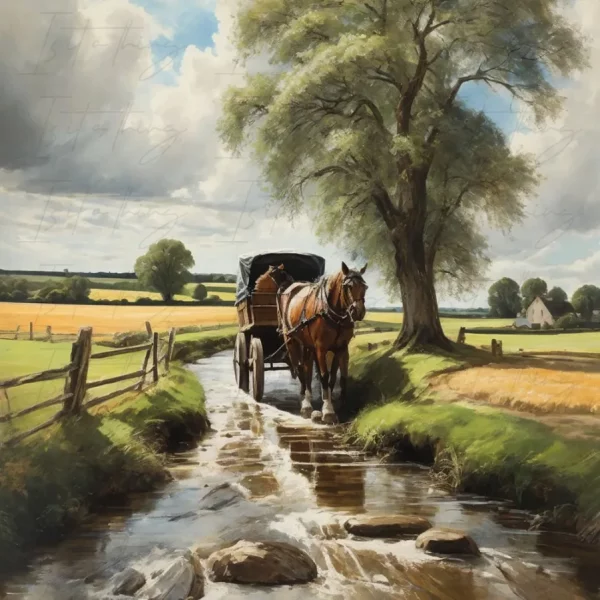 'Horse & Cart' (Wall Art)