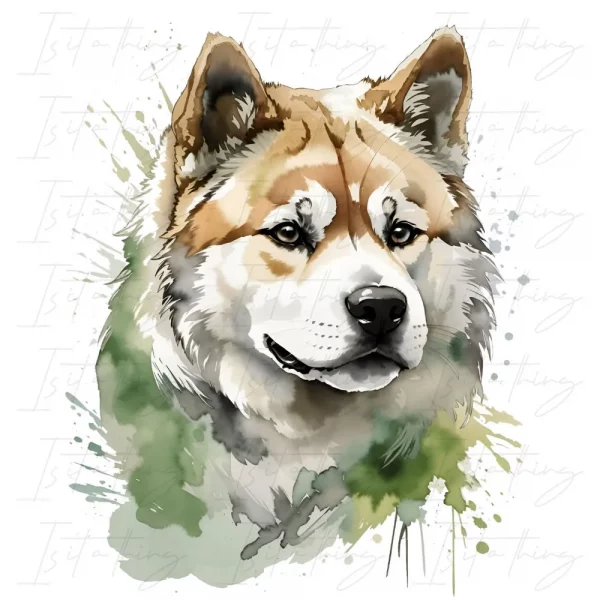 'Akita' (Wall Art)